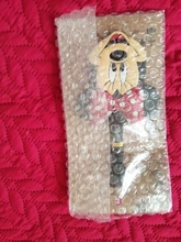 Disney-etiqueta de equipaje de viaje de dibujos animados, Mickey Mouse, Minnie, soporte de identificación, etiqueta portátil, Etiquetas de embarque de equipaje