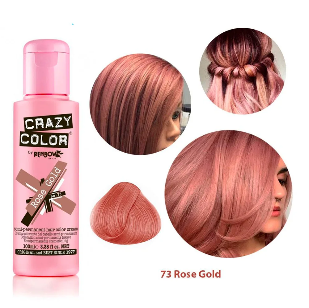 Crazy color hair dye crazy 73 rose gold (Rose Gold) 100 ml. | Красота и здоровье