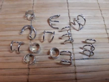 12 unids/set 2020 de oro de moda Color puños de oído hoja pendientes de Clip pendientes largos aretes pendientes para las mujeres los escaladores sin Piercing falso cartílago accesorios de aretes