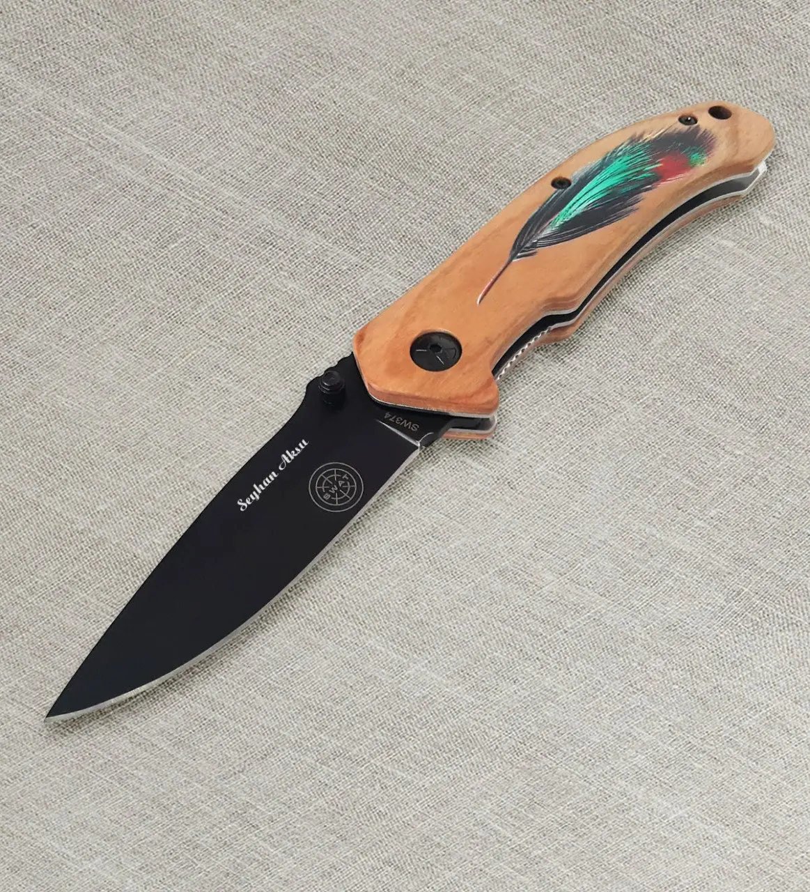 

Personalized Gift Steel Pocket Knife (Model 36)