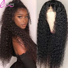 Kinky Curly Human Hair Lace Front Wigs Brazilian Wet and Wavy Curly Human Hair 13x4 HD Lace Frontal Wig Natural Hair For Woman