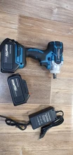 Impact-Wrench Lithium-Ion-Battery Cordless Electric Rechargeable 18V with Two-18v-4.0ah