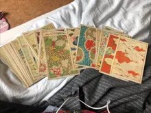 Monet-set de 30 hojas de sobres para postales de artistas famosos, tarjetas postales en inglés, ilustraciones, Serie de Museo de Arte, Picasso, Van Gogh