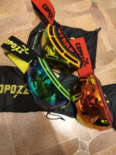 COPOZZ-Gafas de esquí de doble capa para hombre y mujer, máscara de esquí grande antiniebla, UV400, gafas de Snowboard, GOG-201 Pro