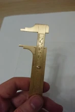 Measuring-Ruler Brass-Caliper Vernier Dual-Scale Retro Mini High-Quality Portable Pure-Copper