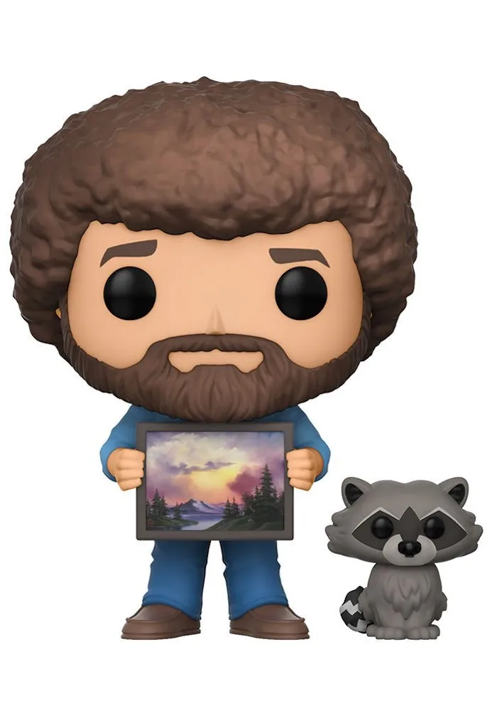 Виниловая фигурка FUNKO POP CULTURE tv BOB ROSS с енотом Новинка! | Игрушки и хобби