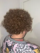 Afro corto rizado peluca corte Pixie pelucas de pelo Remy brasileño pelo Afro Puff pelucas de cabello humano para las mujeres la máquina hizo pelucas