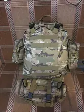 Mochila táctica de 50L para hombre, bolsa táctica deportiva Molle 4 en 1, para senderismo al aire libre, escalada, ejército, Camping