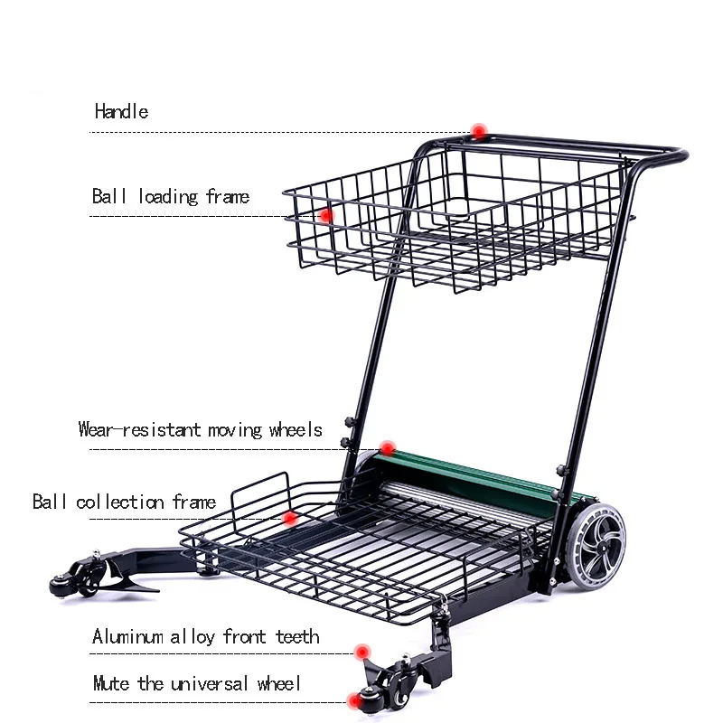 High Quality Tennis Automatic Ball Picker Tennis Ball Picker with Cart Instrument Coach Barrel