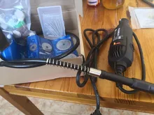 Dremel-minitaladro eléctrico, grabador, herramienta rotativa, pulidora, 180W, herramienta eléctrica, pluma de grabado de velocidad Variable con accesorios