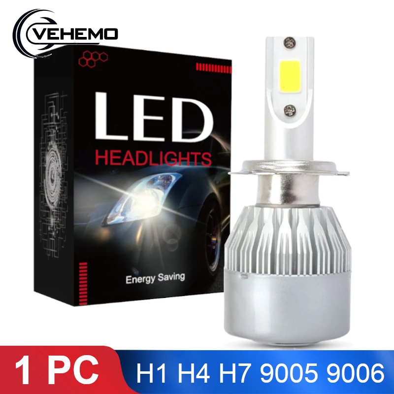 1X 6000K H4 H1 LED H7 H11 H8 H9 H10 H27 HB4 H3 HB3 HB5 HB1 Авто C6 Автомобильные фары лампы 36 Вт 4000LM