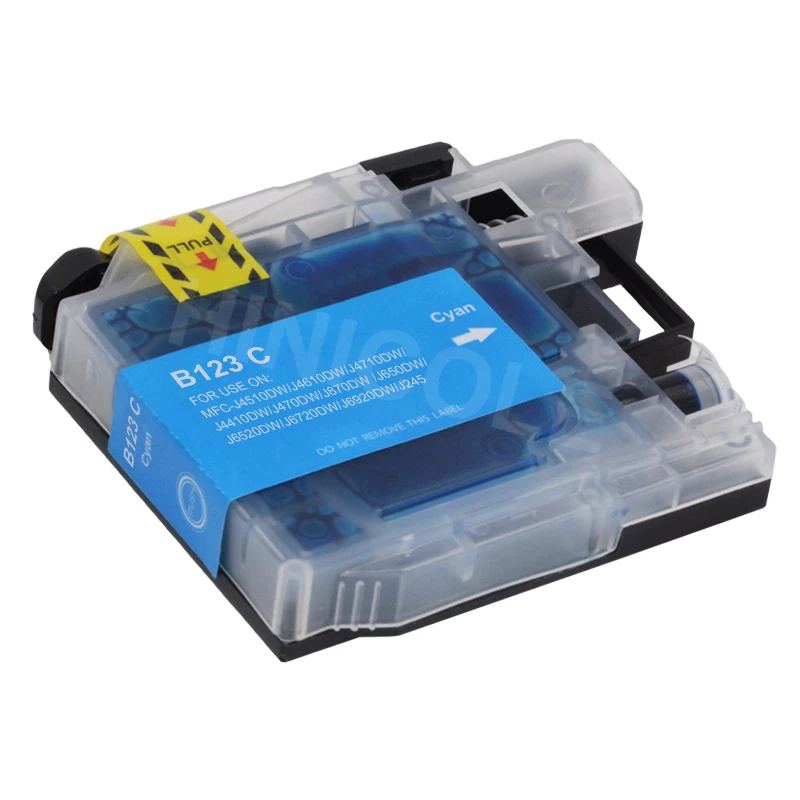 HINICOLE 4 Color Compatible LC123 Ink Cartridge for Brother DCP J552DW DCP J752DW MFC J470DW MFC J650DW J172W Inkjet Printer