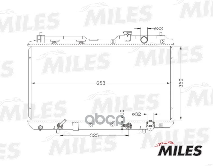 Радиатор Honda Cr-V 2.0 A/T 95-03 Miles Acrb040 Miles арт. ACRB040