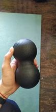 Lacrosse-pelota de masaje de cacahuete, bola ligera de alta densidad para Fitness, pelota de Yoga y masajes, alivia el dolor
