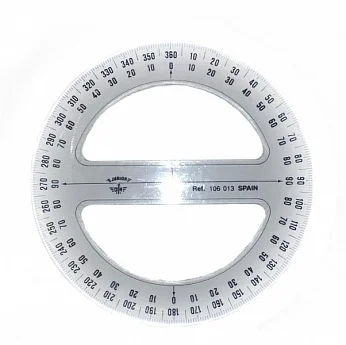 

Protractor 360 ° Domingo Ferrer, length 10 cm transparent