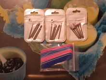 Brocas de cerámica de diamante para uñas, fresadora rotativa para máquina de manicura y pedicura, taladro eléctrico y accesorio, 6 uds.