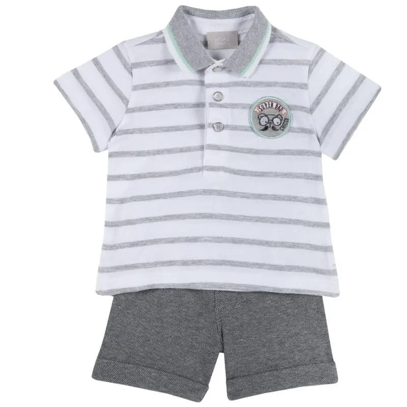 Kit polo shorts Chicco size 080 Gray | Мать и ребенок