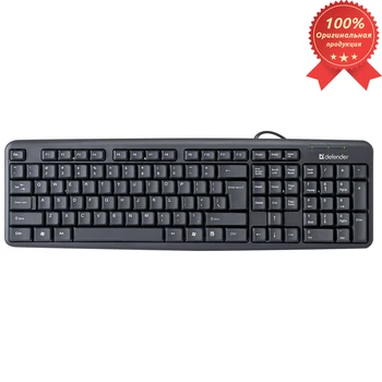

Wired keyboard DEFENDER Element HB-520 PS/2 B (Black) 104+3 buttons power management
