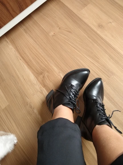 Vintage Thick Short Women's Leather Ankle Boots