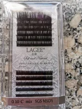 Pestañas individuales de LAGEE 7-15mm mezcla Premium de pestañas de visón falso extensión negro oscuro pestañas postizas suave línea de nagaraku