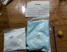 Kit de huella impresa a mano para bebé, molde de yeso 3D, recuerdo para recién nacido, huella impresa a mano, sin tinta, no tóxico, foto artesanal