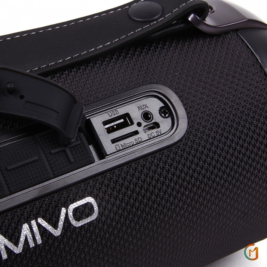 Портативная колонка Mivo M08 с bluetooth 3D стерео USB диск, Micro SD, Разъем Aux-in 3.5 мм и FM радио 1500mah новинка для ios и android устройств apple и samsung