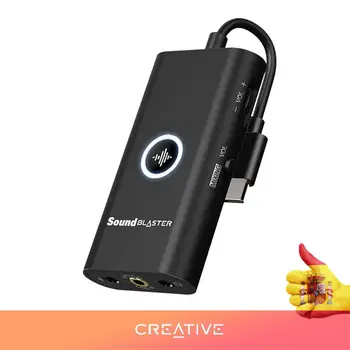 

Creative Sound Blaster G3 amplifier USB-C DAC for console games PS4 Nintendo Switch, with GameVoice Mix balance Sound