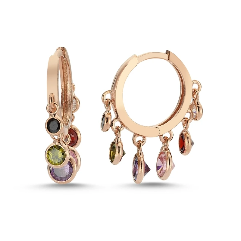 

Armagano Dangle Mixed Color Zircon Stone Earrings