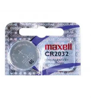 

Pila de boton Maxell bateria original Litio CR2032 3V en blister 1X Unidad