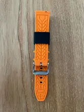 Correa de silicona suave para reloj deportivo para hombre, banda de repuesto de 20mm, 22mm, 24mm y 26mm para buceo, resistente al agua