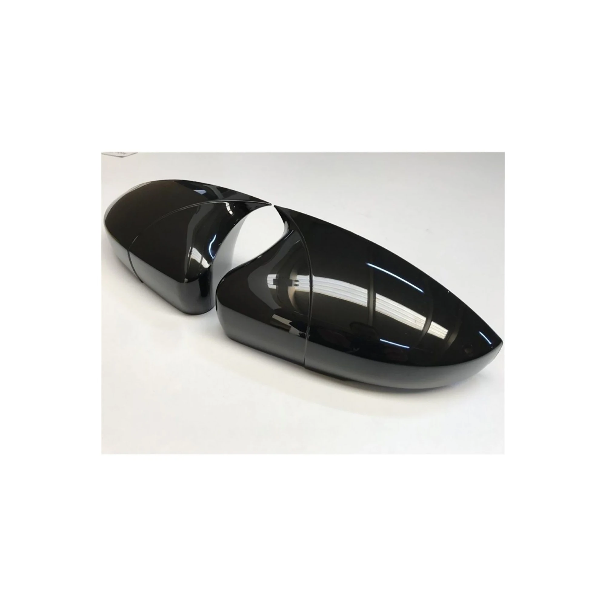 

For Citroen Elysee, 2 Pieces High Quality Abs Plastic Bat Style Mirror Covers Caps RearView Mirror Case Cover Gloss Black
