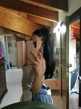 HAIRRO-coleta larga y Lisa para cola de caballo, horquillas, extensión de cabello sintético