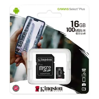 

Tarjeta MicroSD 16GB Class 10 Canvas PLUS Kingston - Original - Tarjeta de Memoria Micro SD
