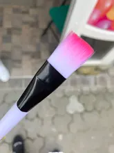 Brochas de maquillaje profesionales, pincel de maquillaje en forma de abanico, manija de plástico de nailon en polvo