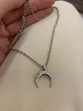 Collar de luna con personalidad para mujer, cadena de clavícula para mujer, collares con colgante de media luna de Chapado En Oro para regalo para Amiga