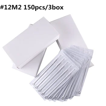 

#12M2 150pcs/Lot Professional Tattoo Needles Disposable Assorted Sterile Magnum Needles For Tattoo Body Art