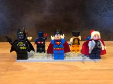 DISNEY-bloques de construcción de superhéroes, Thor, Spiderman, Hulk, figuras de acción, juguetes para niños, regalo de Navidad para niños