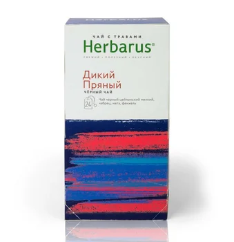 

Tea herbarus "wild spicy", black with additives, 24 bags