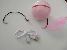 Automatic Smart Cat Toys Ball Interactive Catnip USB Rechargeable Self Rotating Colorful