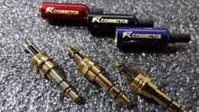 3 uds Jack 3,5mm R conector 3 polos chapado en oro estéreo jack de 3,5mm de auriculares con adaptador de enchufe de cola para fijar el cable estable