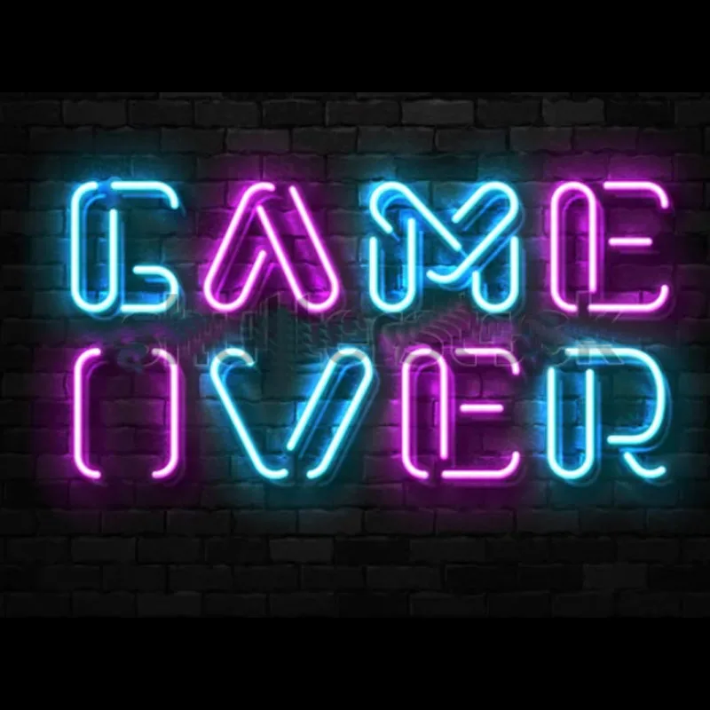 

Декоративная акриловая неоновая панель для игровой комнаты, декоративный светильник в виде знака, значок знака, декоративный ночсветильник в винтажном стиле