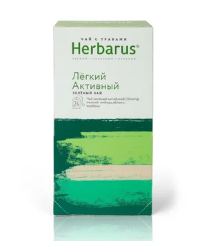 

Herbarus tea "easy active", green with additives, 24 bags
