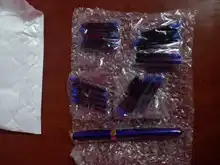 Baoer 388 de alta calidad regalo de negocios metal negro dorado estudiante pluma estilográfica, papelería de oficina material escolar