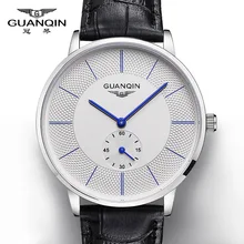 Пять лет гарантии ультра-тонкие мужские часы Стильные Простые водонепроницаемые кварцевые часы