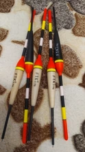 FTK Barguzinsky abeto de luz en la oscuridad 5 unids/lote pesca Float longitud 19-23cm flotador peso 2g-g 6 para la pesca de la carpa