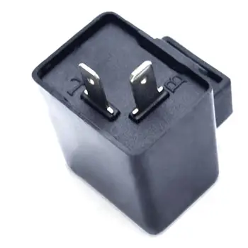 

2 Pin Motorcycle Flashing Relay Led Indicator 12V Automotive Resistor High Quality Led Flasher Abs Plastic Car Accessories