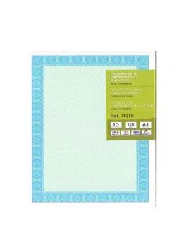 

CERTIFICATE PAPER BLUE COLOR 115 GR A4 10 SHEETS