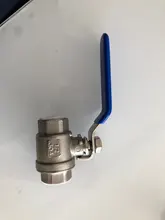 Female Straight Two-pieces Full Ports 304 Stainless Steel Ball Valve