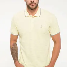 DeFacto, мужская летняя рубашка поло, повседневная, чистый цвет, хлопок, короткий рукав, рубашки поло, мужские, простые, дышащие, топы, футболка-I4244AZ18SMYL236-I4244AZ18SM