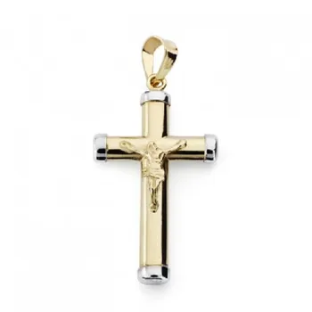 

CROSS 18K CHRIST BICOLOR 26X16 MM